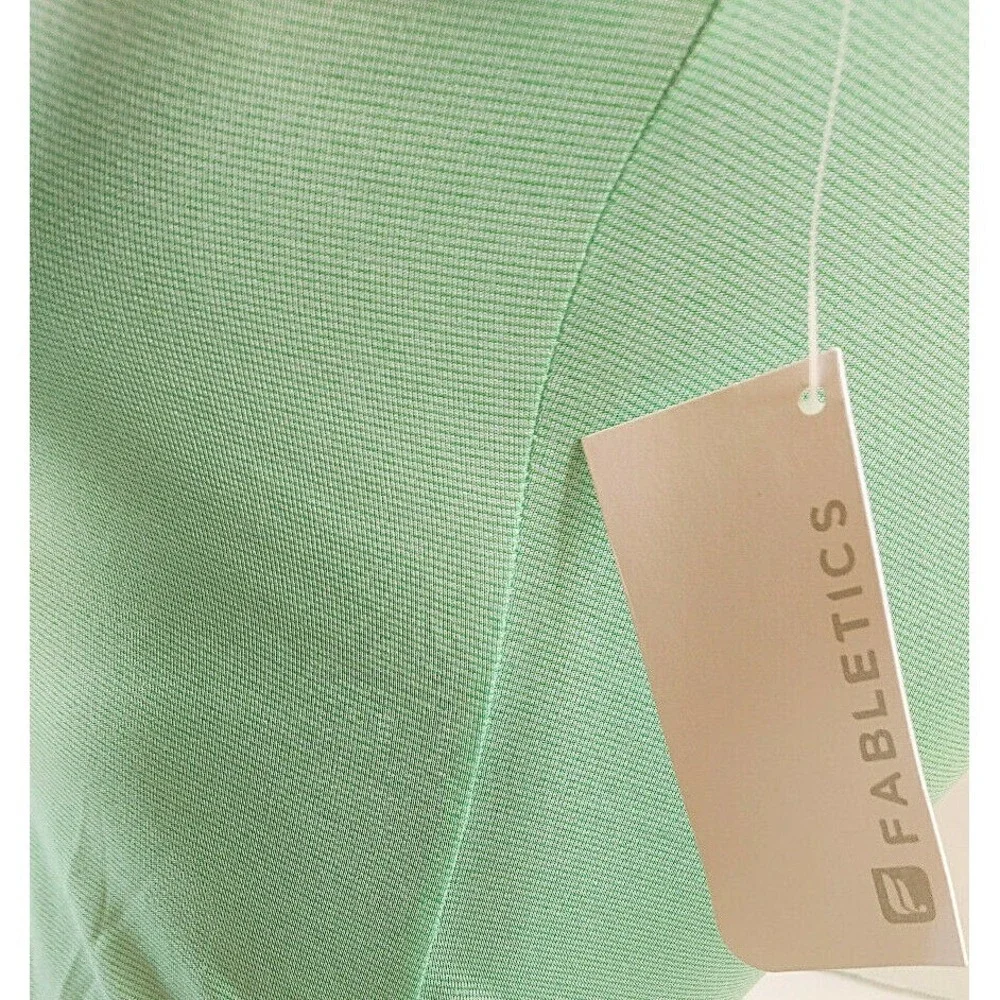 Fabletics Women Green Size XS/XXS AthleticTankTop Sport Stretch Moisture Wick
